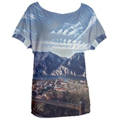 Lake In Italy Women s Oversized Tee by ConteMonfrey