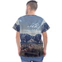 Lake in Italy Men s V-Neck Scrub Top View2