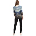 Lake in Italy Chiffon Quarter Sleeve Blouse View2