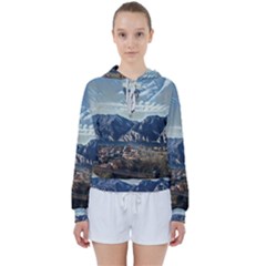 Lake In Italy Women s Tie Up Sweat