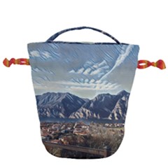 Lake In Italy Drawstring Bucket Bag by ConteMonfrey