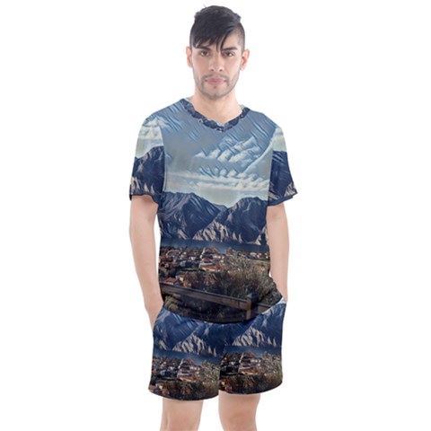 Lake In Italy Men s Mesh Tee And Shorts Set by ConteMonfrey