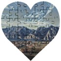 Lake in Italy Wooden Puzzle Heart View1