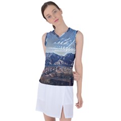 Lake In Italy Women s Sleeveless Sports Top by ConteMonfrey