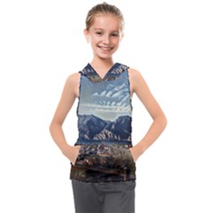 Lake In Italy Kids  Sleeveless Hoodie by ConteMonfrey