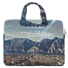 Lake In Italy Macbook Pro 16  Double Pocket Laptop Bag  by ConteMonfrey