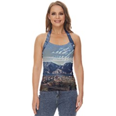 Lake In Italy Basic Halter Top by ConteMonfrey