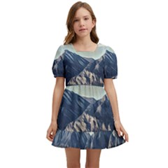 Lake In Italy Kids  Short Sleeve Dolly Dress by ConteMonfrey