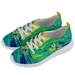 Blue And Green Boat Modern  Women s Lightweight Sports Shoes by ConteMonfrey