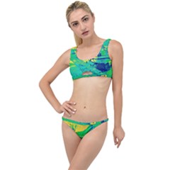 Blue And Green Boat Modern  The Little Details Bikini Set by ConteMonfrey