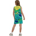 Blue and green boat modern  Kids  Basketball Mesh Set View4