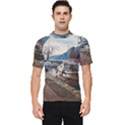 Boats on Gardasee, Italy. Men s Short Sleeve Rash Guard View1