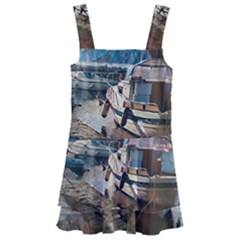 Boats On Gardasee, Italy  Kids  Layered Skirt Swimsuit by ConteMonfrey