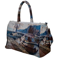 Boats On Gardasee, Italy  Duffel Travel Bag by ConteMonfrey