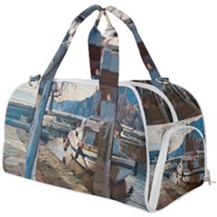 Boats On Gardasee, Italy  Burner Gym Duffel Bag by ConteMonfrey