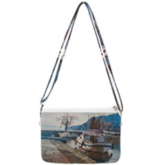 Boats On Gardasee, Italy  Double Gusset Crossbody Bag by ConteMonfrey