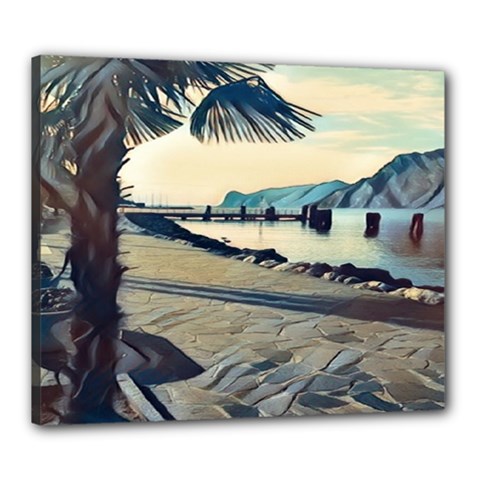 A Walk On Gardasee, Italy  Canvas 24  X 20  (stretched) by ConteMonfrey