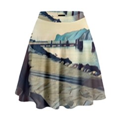 A Walk On Gardasee, Italy  High Waist Skirt by ConteMonfrey