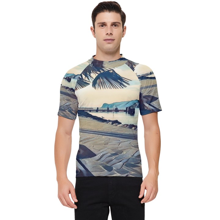 A walk on Gardasee, Italy. Men s Short Sleeve Rash Guard