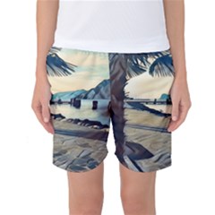 A Walk On Gardasee, Italy  Women s Basketball Shorts by ConteMonfrey