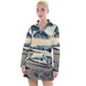 A walk on Gardasee, Italy. Women s Long Sleeve Casual Dress View1