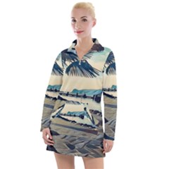 A Walk On Gardasee, Italy  Women s Long Sleeve Casual Dress by ConteMonfrey