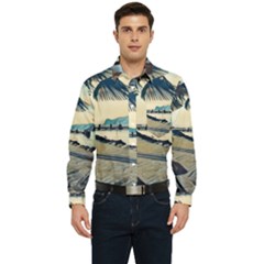 A Walk On Gardasee, Italy  Men s Long Sleeve Pocket Shirt  by ConteMonfrey