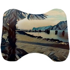 A Walk On Gardasee, Italy  Head Support Cushion by ConteMonfrey