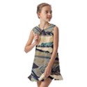 A walk on Gardasee, Italy. Kids  Pilgrim Collar Ruffle Hem Dress View2