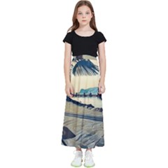 A Walk On Gardasee, Italy  Kids  Flared Maxi Skirt by ConteMonfrey