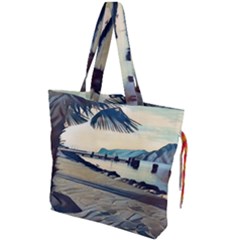 A Walk On Gardasee, Italy  Drawstring Tote Bag by ConteMonfrey