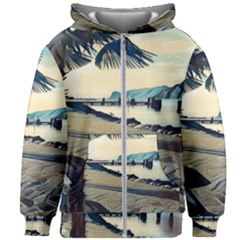 A Walk On Gardasee, Italy  Kids  Zipper Hoodie Without Drawstring