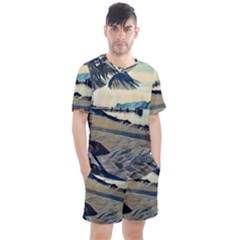 A Walk On Gardasee, Italy  Men s Mesh Tee And Shorts Set