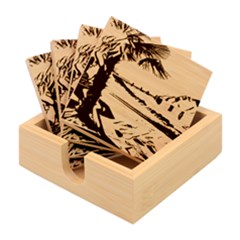 A Walk On Gardasee, Italy  Bamboo Coaster Set by ConteMonfrey