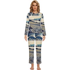 A Walk On Gardasee, Italy  Womens  Long Sleeve Lightweight Pajamas Set