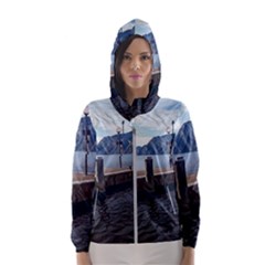 Pier On The End Of A Day Women s Hooded Windbreaker by ConteMonfrey