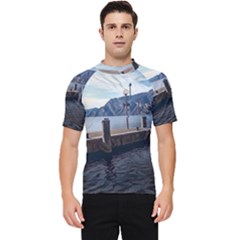 Pier On The End Of A Day Men s Short Sleeve Rash Guard by ConteMonfrey