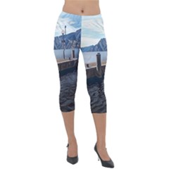 Pier On The End Of A Day Lightweight Velour Capri Leggings  by ConteMonfrey