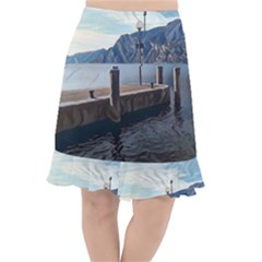 Pier On The End Of A Day Fishtail Chiffon Skirt by ConteMonfrey