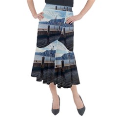 Pier On The End Of A Day Midi Mermaid Skirt by ConteMonfrey