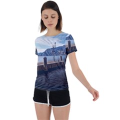 Pier On The End Of A Day Back Circle Cutout Sports Tee by ConteMonfrey