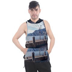 Pier On The End Of A Day Men s Sleeveless Hoodie by ConteMonfrey