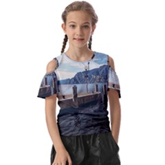 Pier On The End Of A Day Kids  Butterfly Cutout Tee by ConteMonfrey