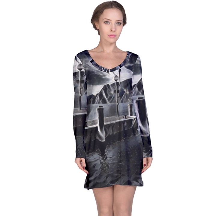 Smokey pier Long Sleeve Nightdress