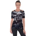 Smokey pier Shoulder Cut Out Short Sleeve Top View1