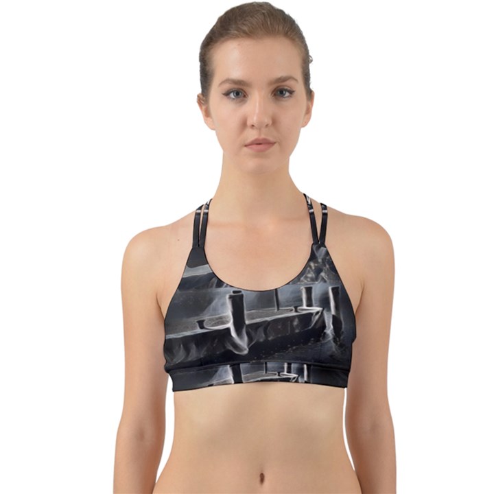 Smokey pier Back Web Sports Bra