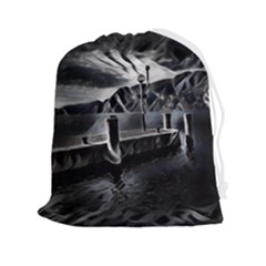 Smokey Pier Drawstring Pouch (2xl) by ConteMonfrey