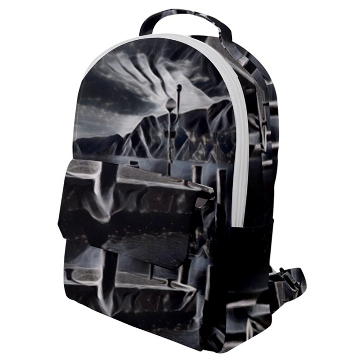 Smokey pier Flap Pocket Backpack (Small)