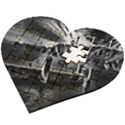 Smokey pier Wooden Puzzle Heart View2