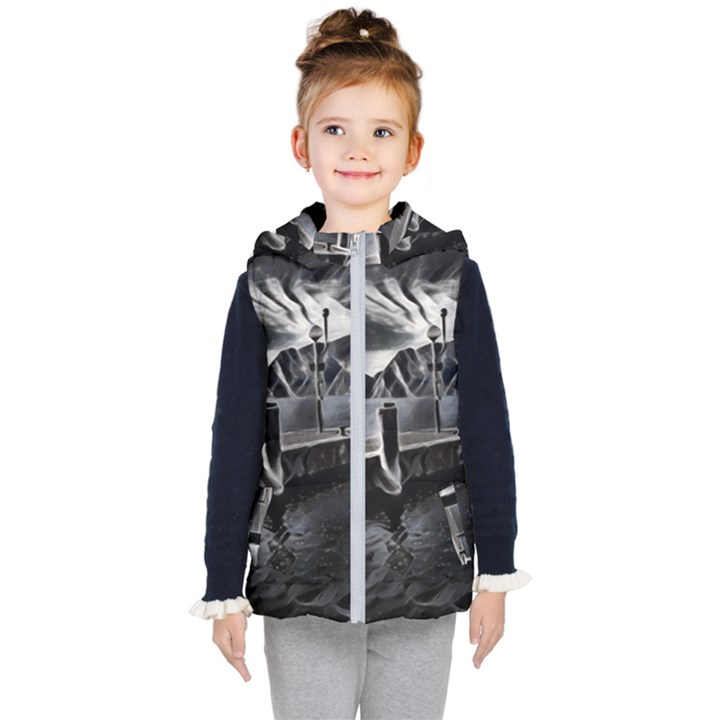 Smokey pier Kids  Hooded Puffer Vest